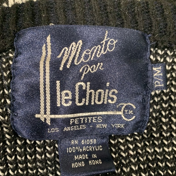 VINTAGE MONTO POR LE CHOIS LONG SWEATER JACKET - Picture 8 of 9